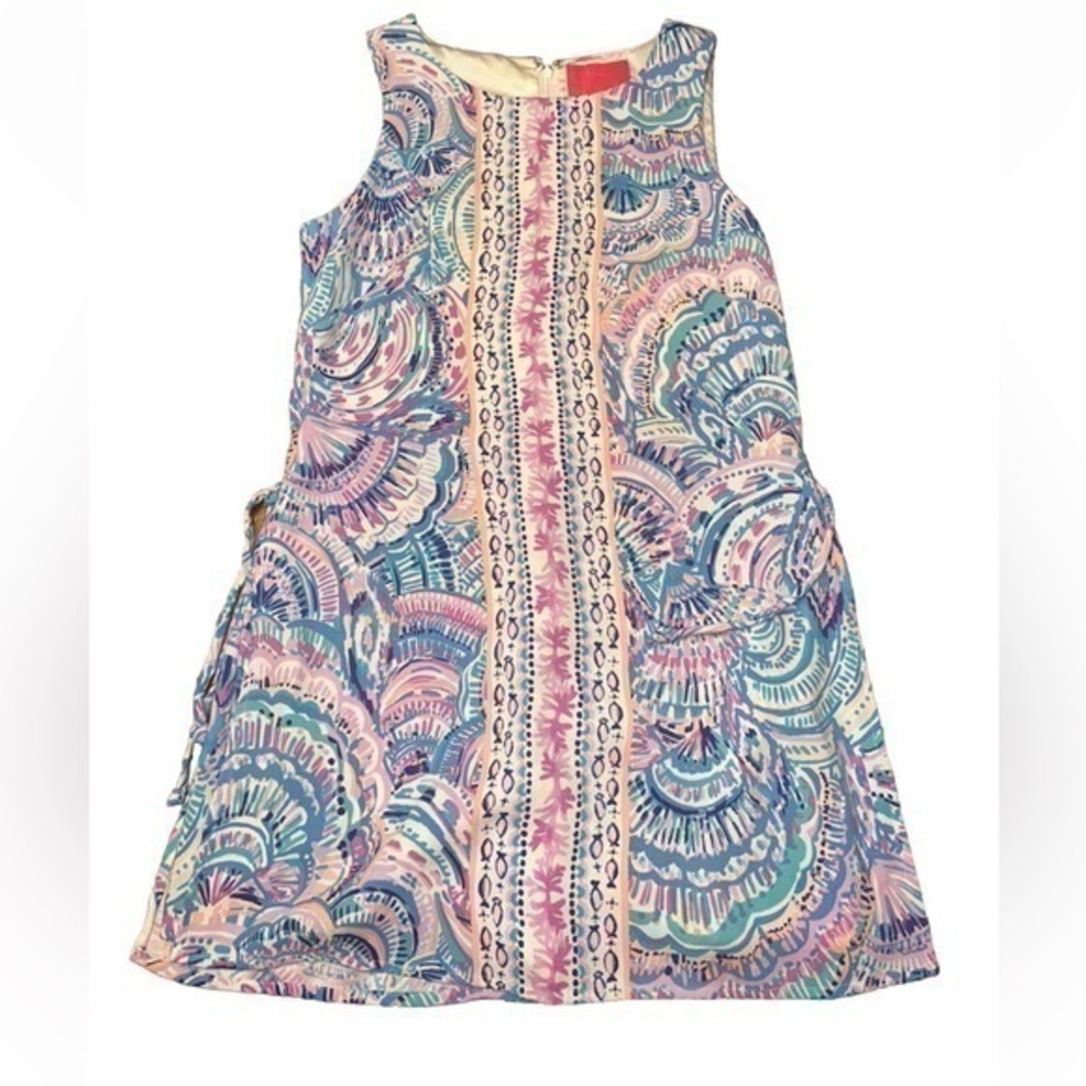 Lilly Pulitzer Dress with built in shorts, romper, side ties, size 0 NWOT